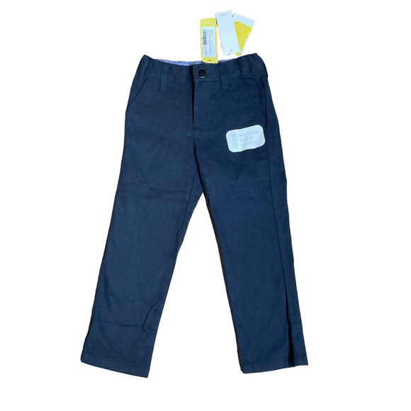 NWT! Boys Odin & Ivy classic stretch twill navy pants. size 4T - Picture 1 of 2
